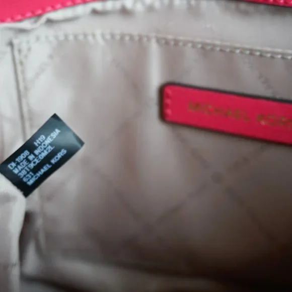 Michael Kors Ellis Medium Flap Messenger Shoulder Leather Bag Electric Pink - Picture 10 of 12